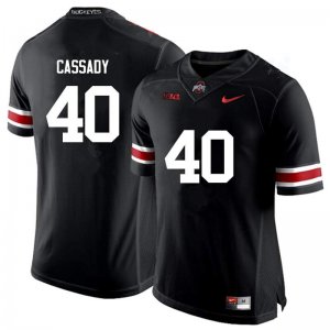 Men's Ohio State Buckeyes #40 Howard Cassady Black Nike NCAA College Football Jersey Classic IUD2244QF